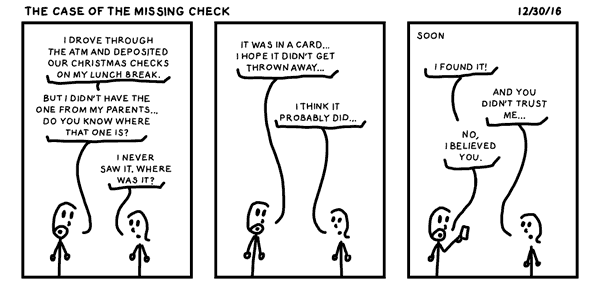 The Case of the Missing Check